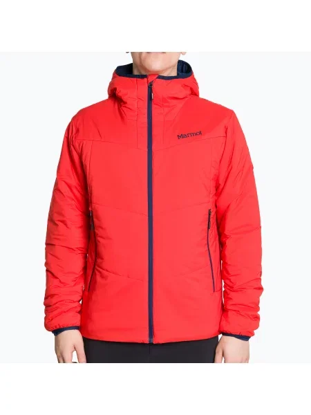Geacă hibrid pentru bărbat Marmot Novus Hoody roșie