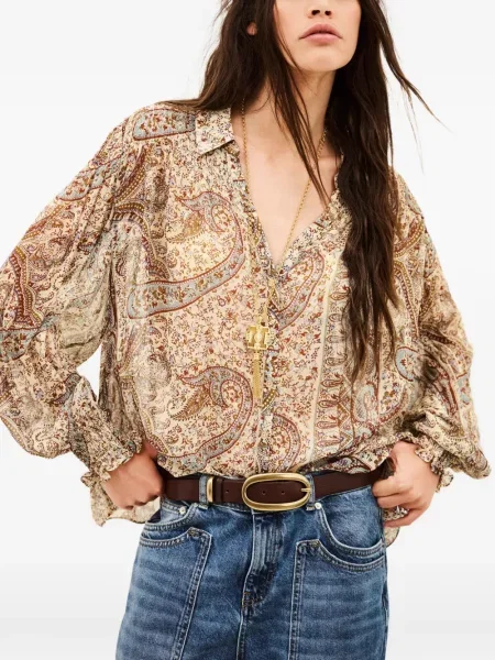 Cămașă Ba&sh cu imagine cu model paisley