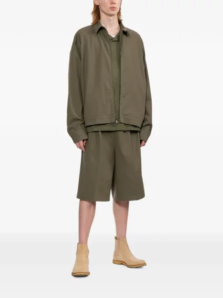Pantaloni scurți Essentials din țesătură twill cu cordon verde