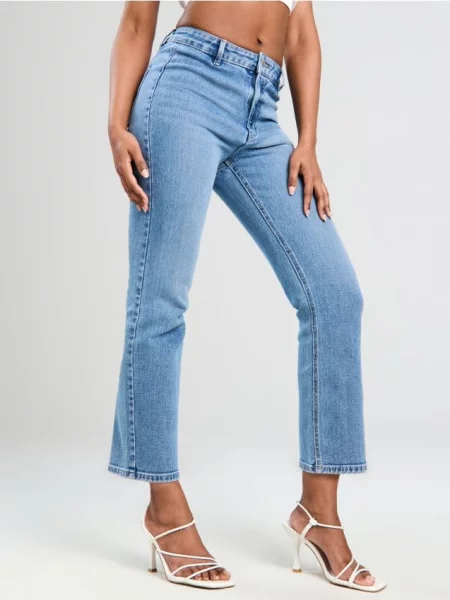 Розкльошені джинси синій