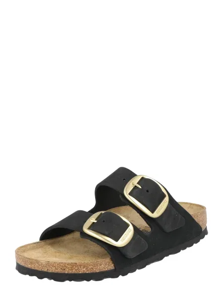 BIRKENSTOCK Saboți Arizona Big Buckle auriu negru