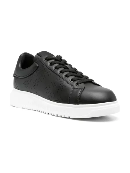 Sneakersy Emporio Armani skórzane czarne