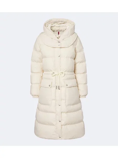 Palton Moncler cu glugă alb