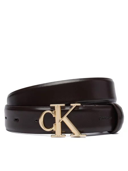 Pásek Calvin Klein hnědý