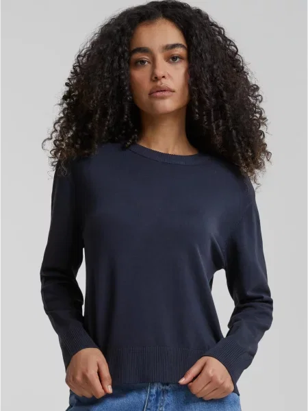 Dzianinowy sweter Urban Classics granatowy