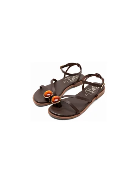 Pantofi Oh My Sandals maro