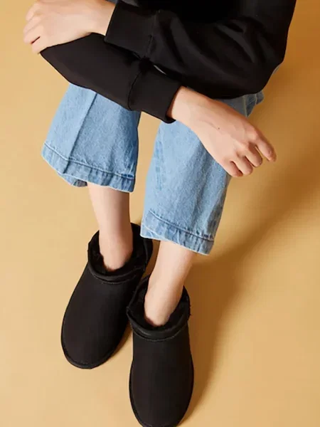 Замшевые сапоги Emu Australia черные