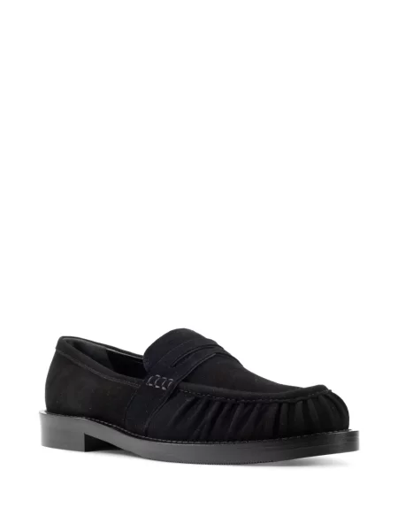 Pantofi loafer Chuckies cu volane negru