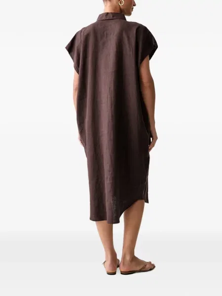 Rochie tip cămașă Benetton maro