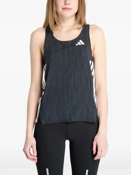 Tricou Adidas cu imagine cu dungi negru