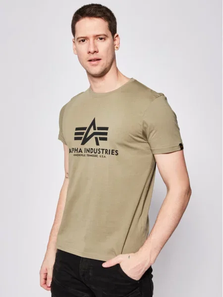ALPHA INDUSTRIES Majica maslinasta crna