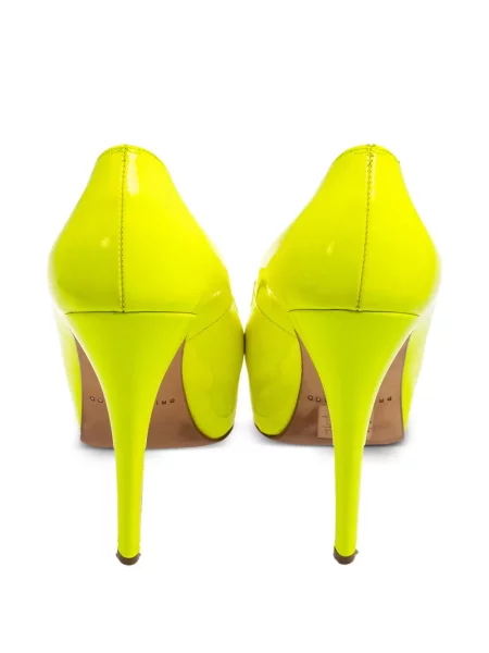 Pantofi cu toc Brian Atwood cu platformă galben