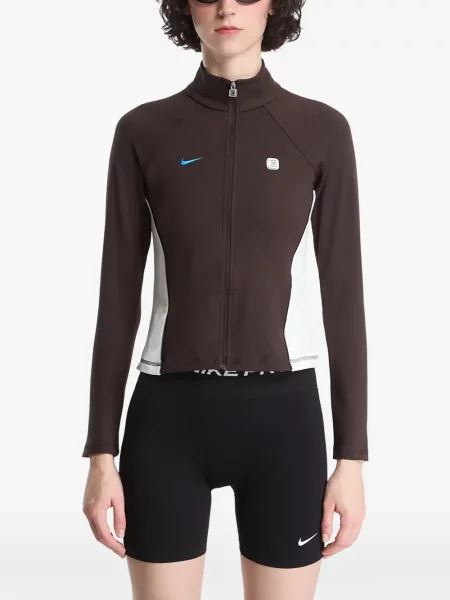 Geacă Nike alergare cu imagine din jerseu albastru