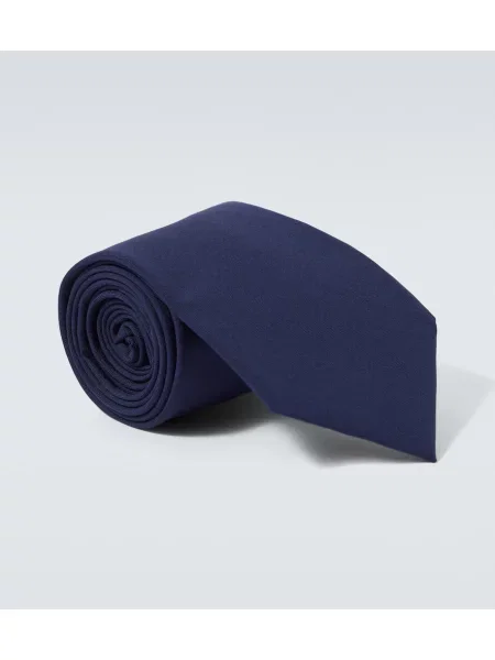 Volnena kravata Brunello Cucinelli siva