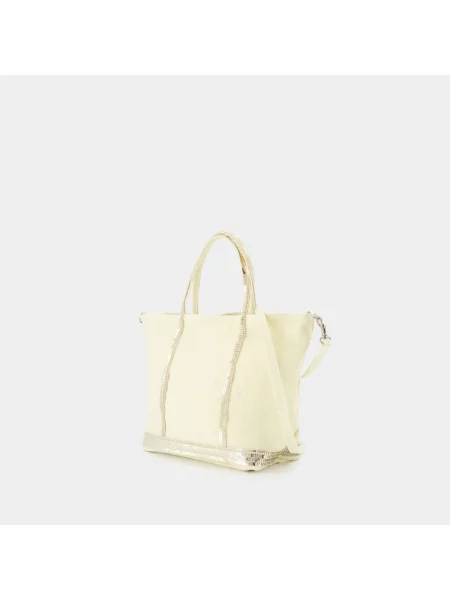 Lniana shopperka Vanessa Bruno dwustronna żółta