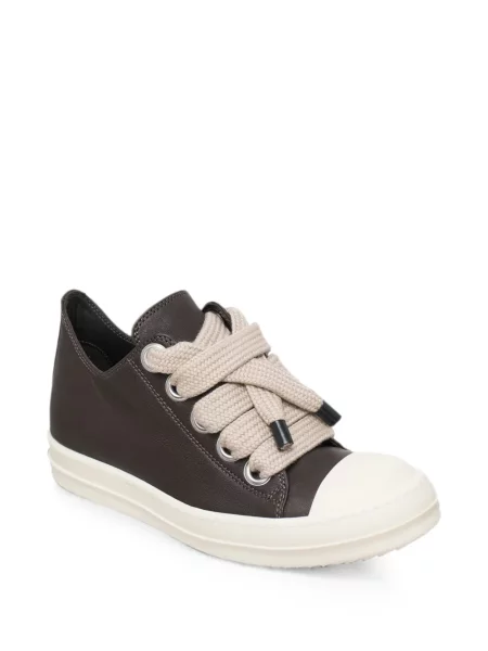 Sneakerși Rick Owens din dantelă maro