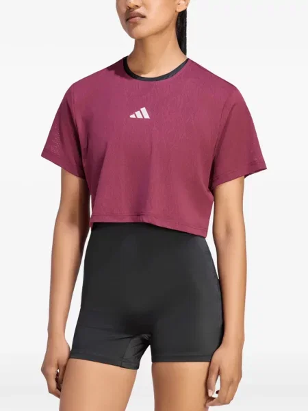 Sneakerși Adidas Climacool din dantelă roșu