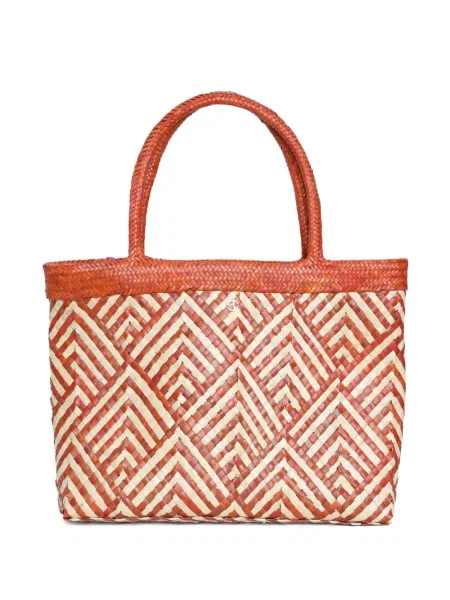 Geantă de plajă Brigitte de paie portocaliu