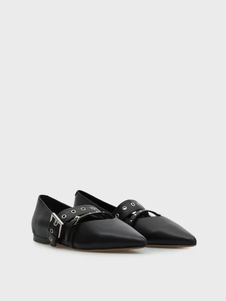 Кожаные балетки Prpy черные