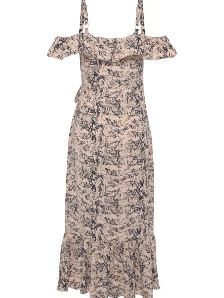 LASCANA Rochie / albastru închis bej