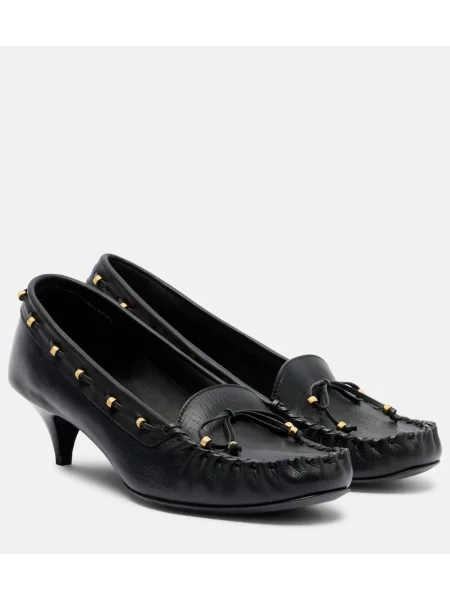 Pantofi cu toc Khaite din piele negru