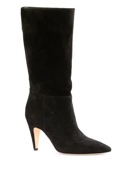 Botine Gianvito Rossi din piele de căprioară negru