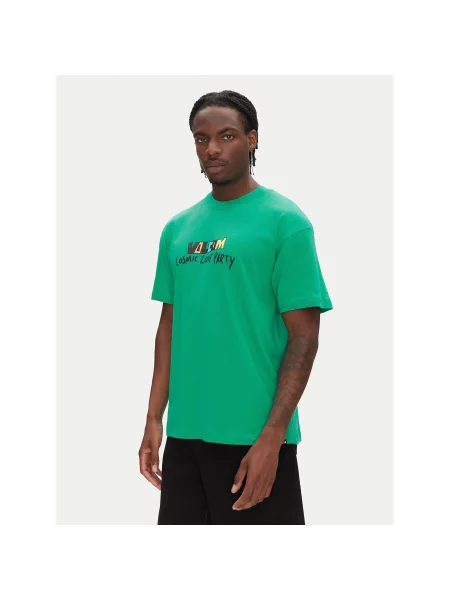 Volcom Majica Bob Moleema Loose Fit zelena