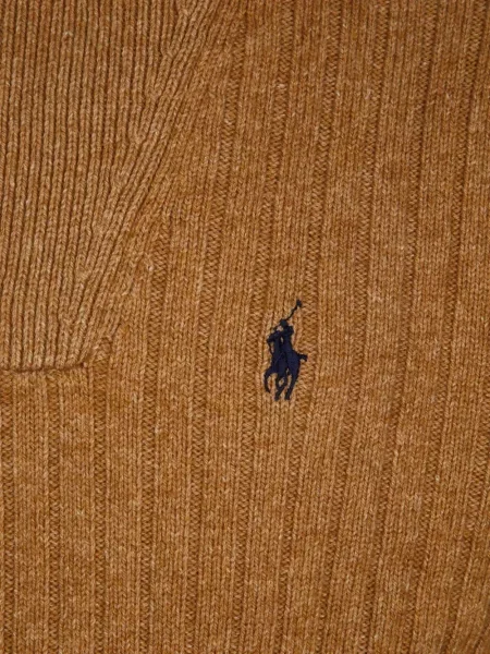 Pulover Polo Ralph Lauren cu autograf alb