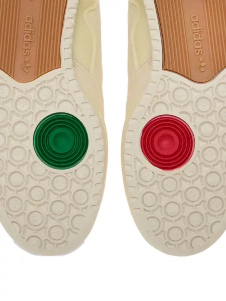Papuci de casă Adidas cu dungi plasă roșu