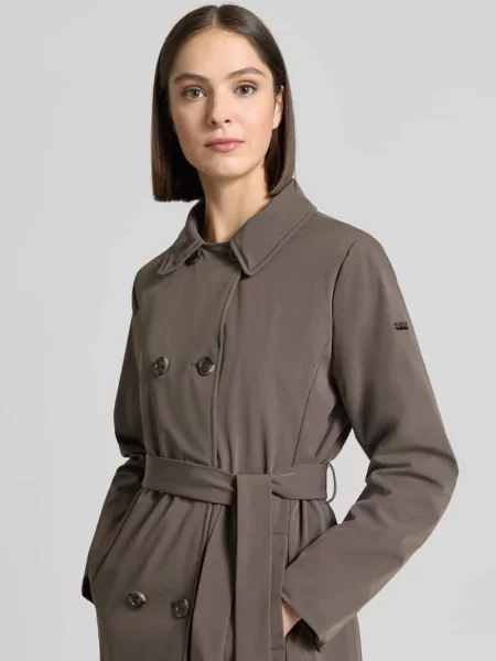 Płaszcz z obszyciem sztucznym futrem model PAOLINA' Cinque