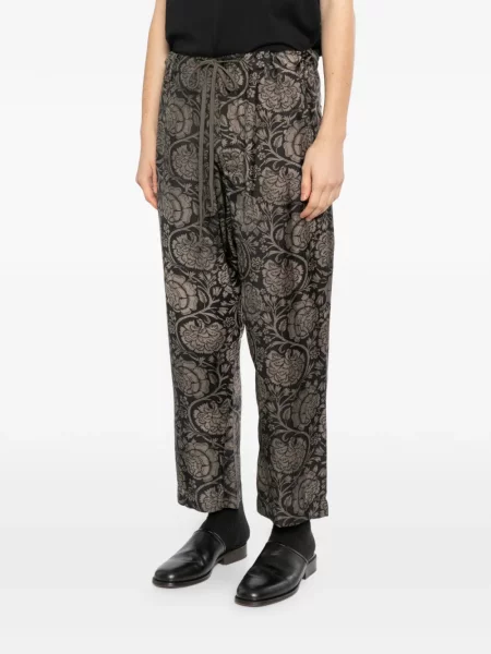 Pantaloni Uma Wang maro