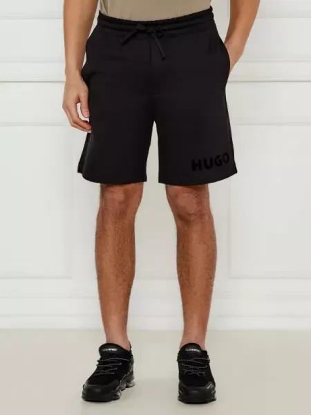 HUGO Pantaloni scurți Dinkoe negru