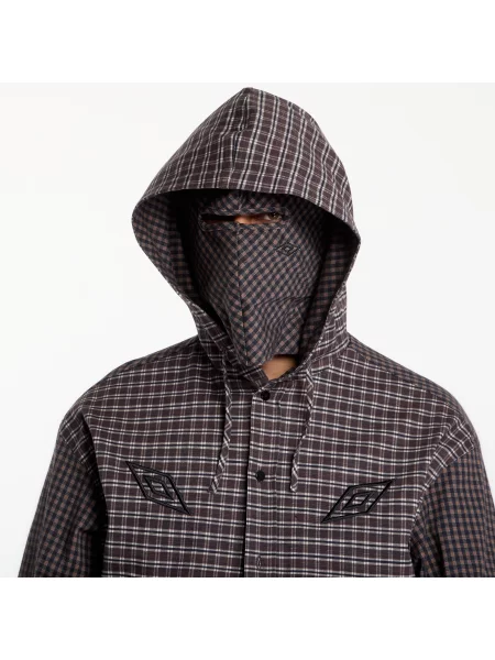 Jachetă Umbro Double Plaid Jacket Dark Brown XL maro