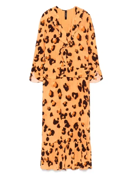 Maxi maxi sukně Marccain s potiskem oranžové