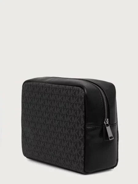 Pungă cosmetică Michael Kors din piele negru