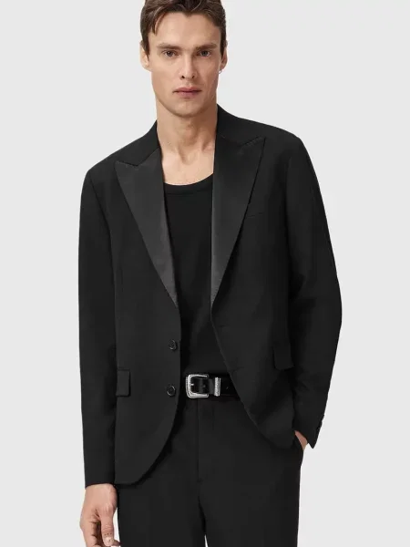 Suknjič AllSaints GERMAIN črna