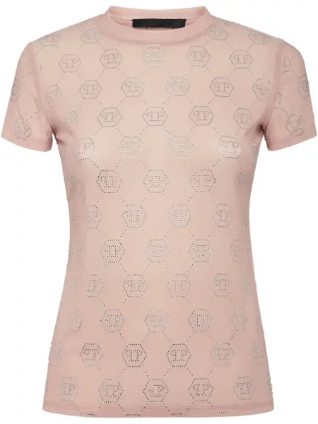 Tricou Philipp Plein roz
