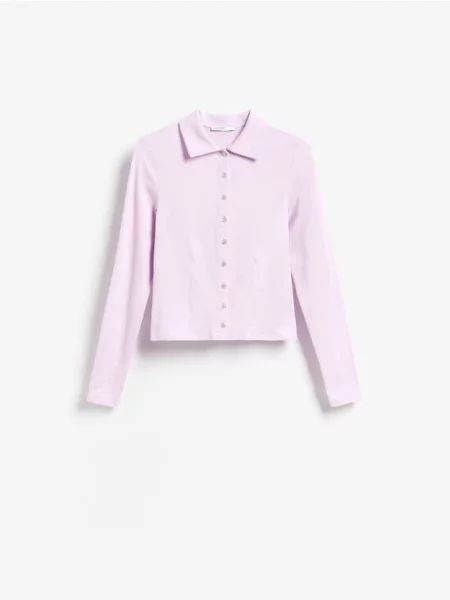 Bluză Reserved din lyocell violet