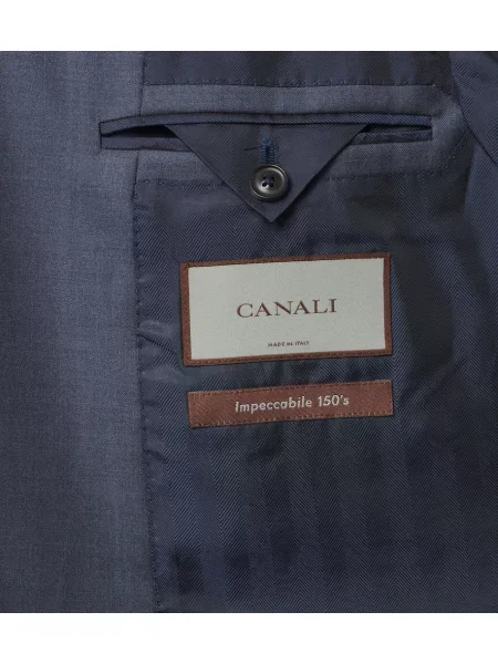 Costum Canali de lână albastru