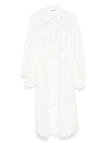 Sukienka midi Zimmermann do kolan garniturowa biała