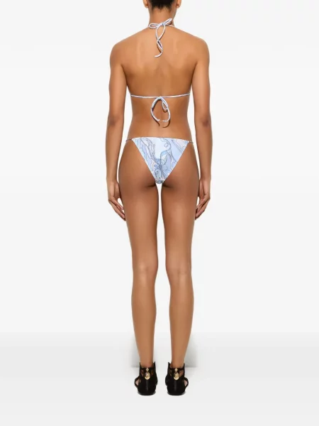 Top Pucci cu imagine albastru
