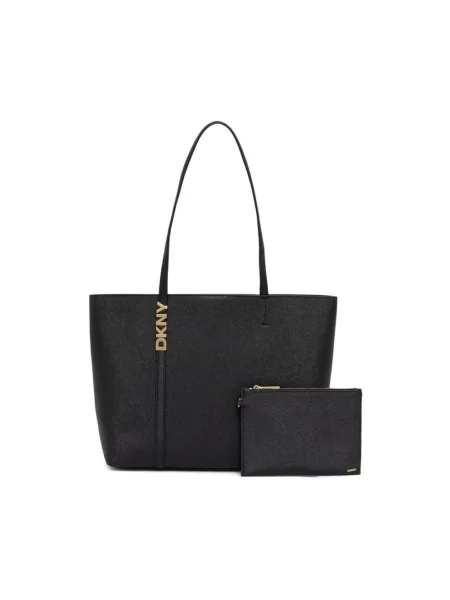 Torebka skórzana Dkny czarna