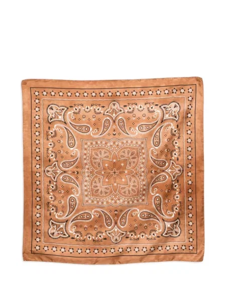 Fular Sandro cu model paisley maro