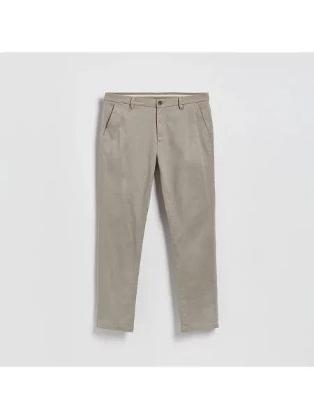 Reserved Kalhoty chino slim zelená