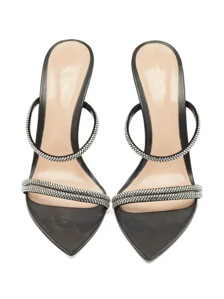 Sandale Gianvito Rossi de cristal negru