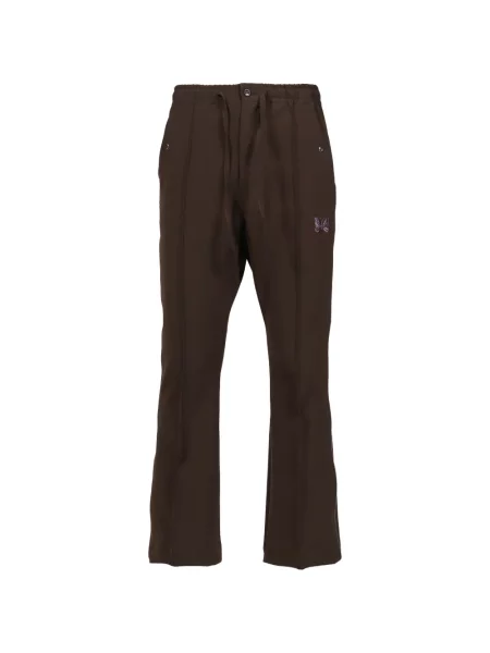 Pantaloni Needles cu broderie maro