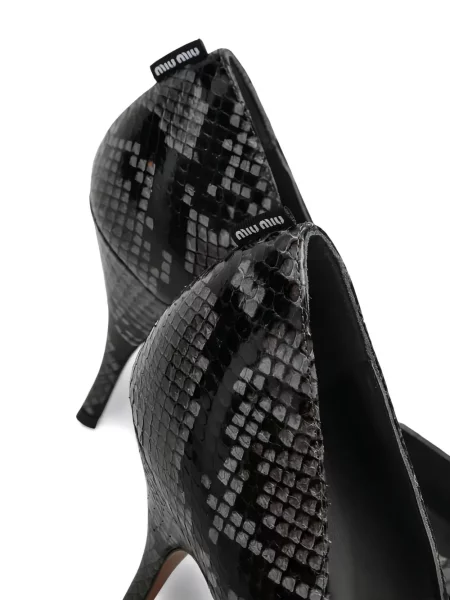 Pantofi cu toc Miu Miu gri
