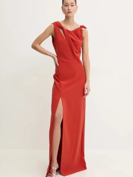 Stine Goya rochie maxi drept portocaliu