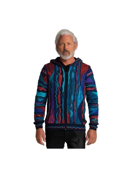 Bluza rozpinana Carlo Colucci niebieska