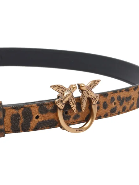 Curea Pinko cu imagine cu model leopard maro
